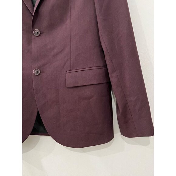 NWOT TOPMAN Size US 38 Skinny Suit Jacket Two Button color Berry - Picture 13 of 13